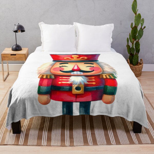 Item preview, Happy Red Christmas Nutcracker - Watercolor Design designed and sold by Star-Fragment.