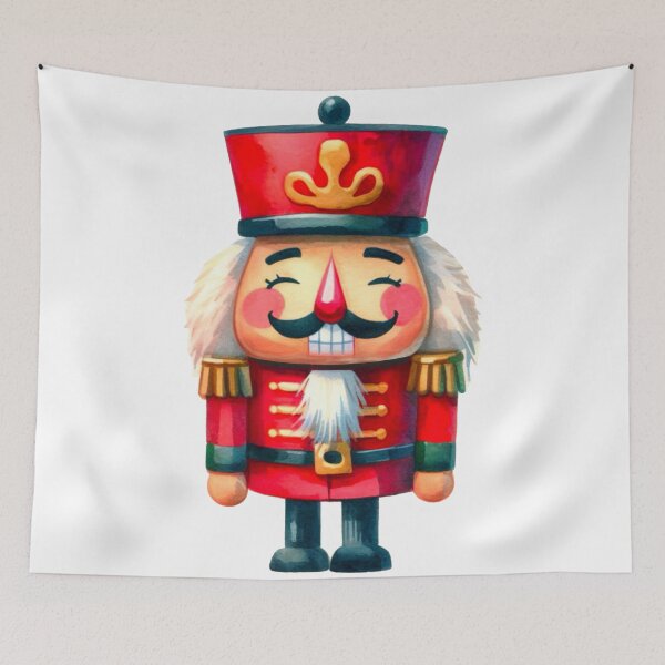 Item preview, Happy Red Christmas Nutcracker - Watercolor Design designed and sold by Star-Fragment.