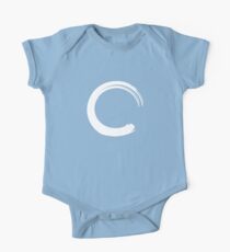 Enso Zen Weißer Kreis der Erleuchtung Baby Body Kurzarm