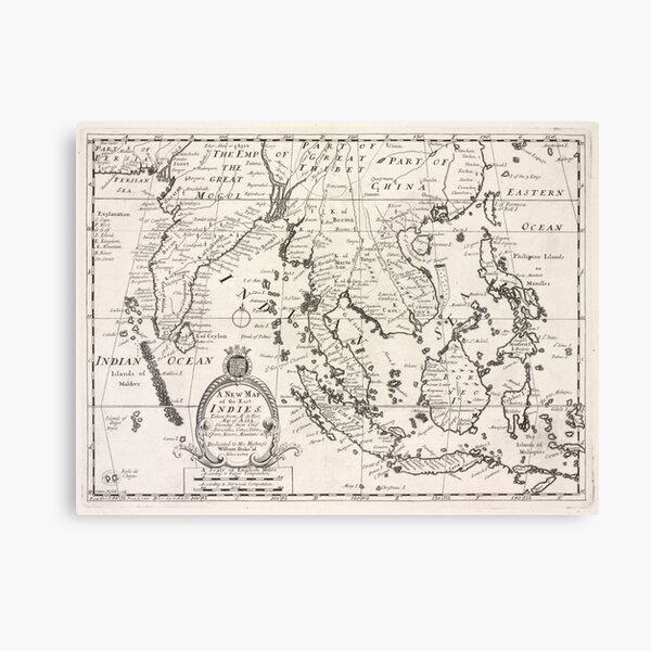 Item preview, Vintage Map of Indonesia (1700) designed and sold by BravuraMedia.