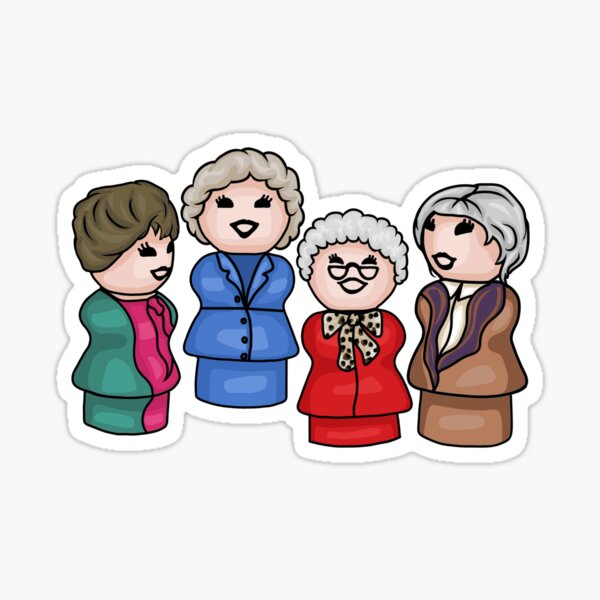 Item preview, The Little Golden Girls designed and sold by Unhinged Heather.
