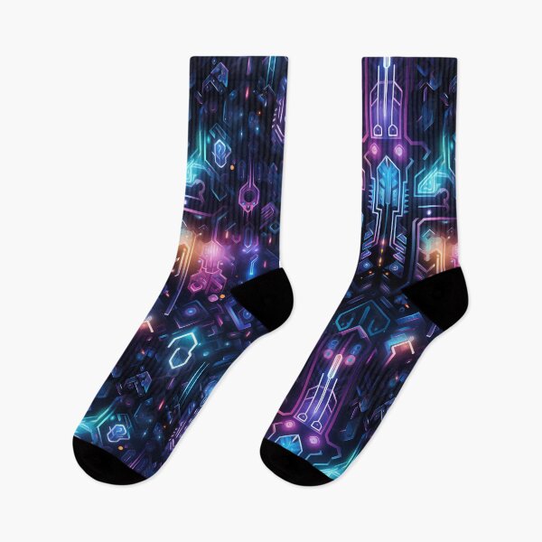 Item preview, Cyber Luminism: Transcendental Masterpiece of Glowing Rune Symbols with Iridescent Holographic Shimmer designed and sold by polonuim210.