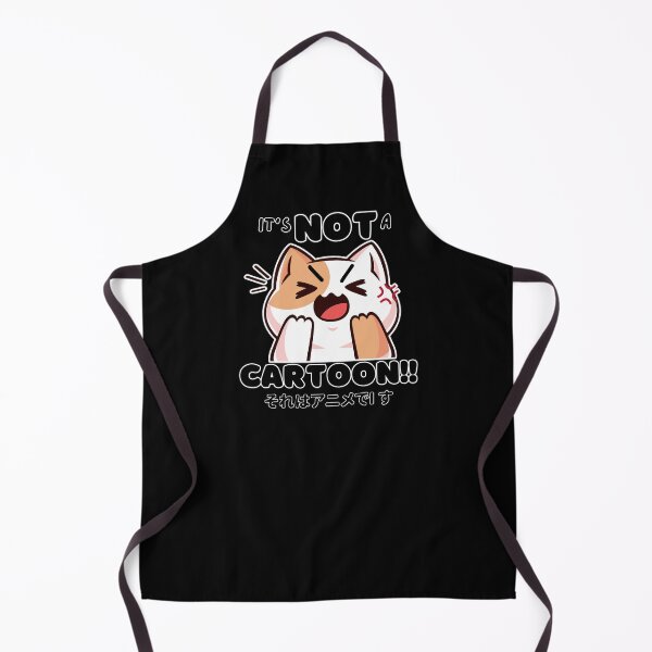 Item preview, It's Not A Cartoon It's Anime Funny Angry Cat designed and sold by FigmentPigments.