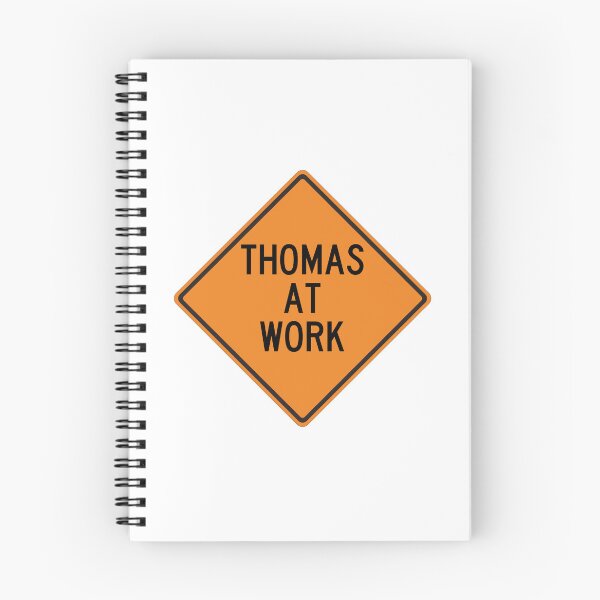 Item preview, Thomas at Work Funny Personalized Warning Sign designed and sold by Wurmbone.
