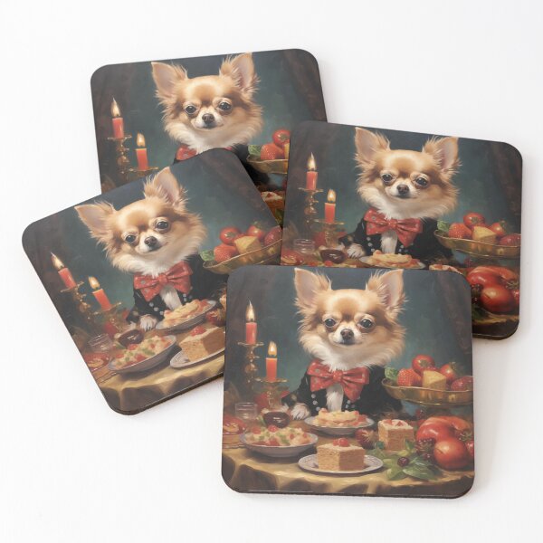 Item preview, Festive Banquet: Chihuahua's Christmas in Paris designed and sold by DeenaDee.