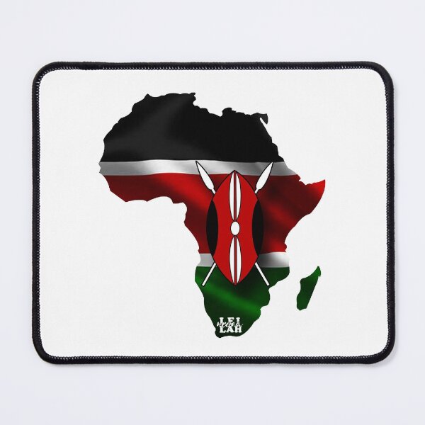 Item preview, Kenya Flagg; Africa; designed and sold by Mona-Leilah.