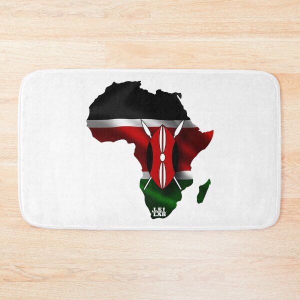 Item preview, Kenya Flagg; Africa;  designed and sold by Mona-Leilah.