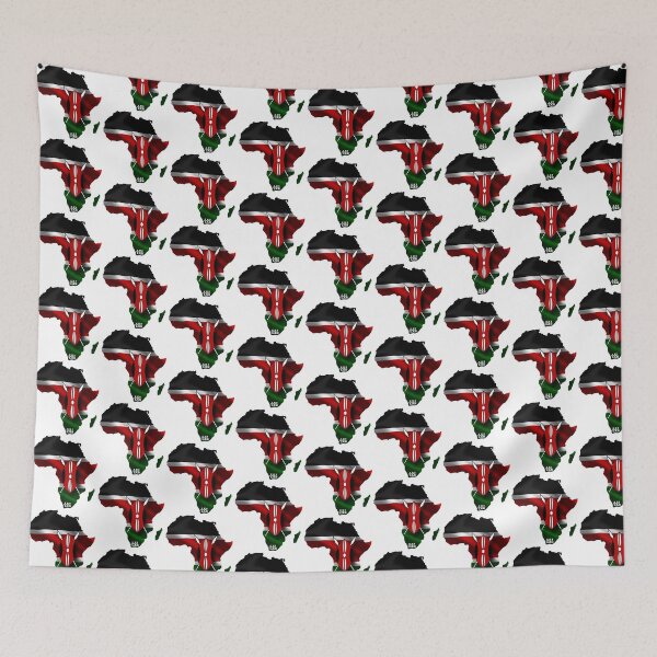 Item preview, Kenya Flagg; Africa;  designed and sold by Mona-Leilah.
