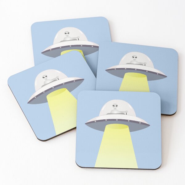 Item preview, Space ship flying saucer vector illustration designed and sold by Beerich888.