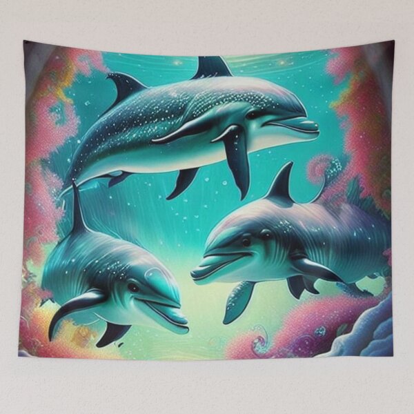 Item preview, Three Dolphin's designed and sold by BiancaDPetals.