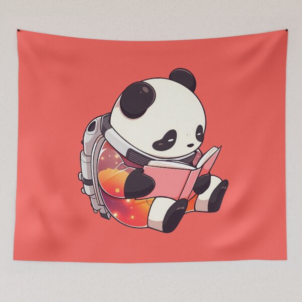 Item preview, Panda Astronaut Reading In Space designed and sold by SweetClicks123.