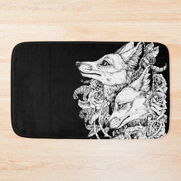 Item preview, Fox Bloom - Black and White designed and sold by Kellie Lamphere.