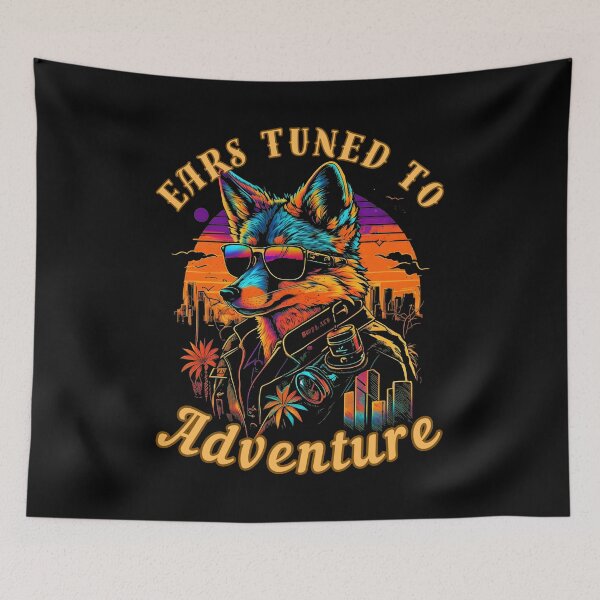 Item preview, Ears Tuned To Adventure. fox lover designed and sold by FoxVibes.