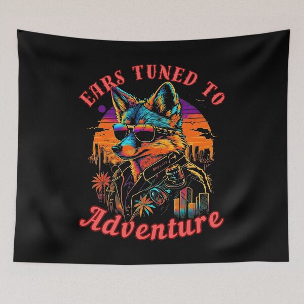Item preview, Ears Tuned To Adventure. fox head designed and sold by FoxVibes.