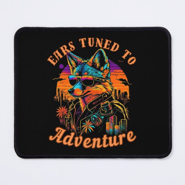 Item preview, Ears Tuned To Adventure. fox portrait designed and sold by FoxVibes.