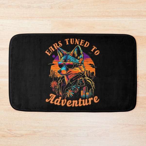 Item preview, Ears Tuned To Adventure. fox portrait designed and sold by FoxVibes.