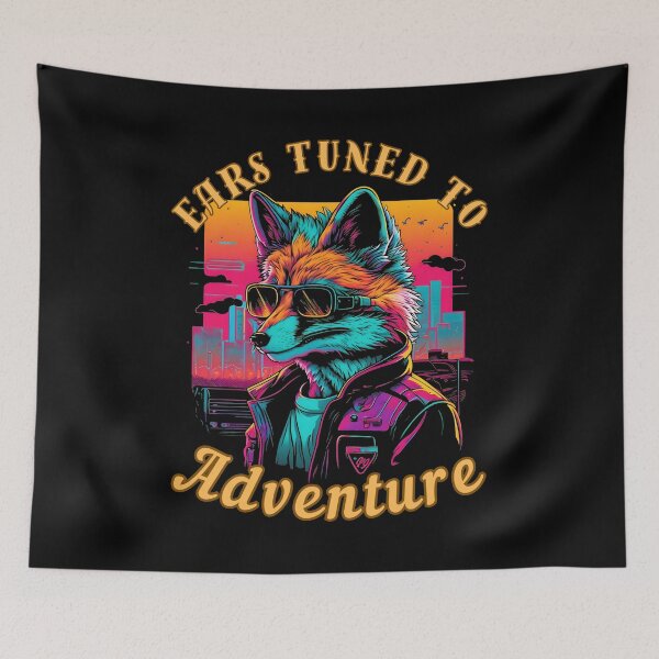 Item preview, Ears Tuned To Adventure. fox saying designed and sold by FoxVibes.