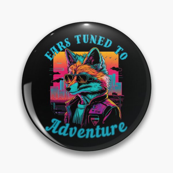 Item preview, Ears Tuned To Adventure. snow fox designed and sold by FoxVibes.