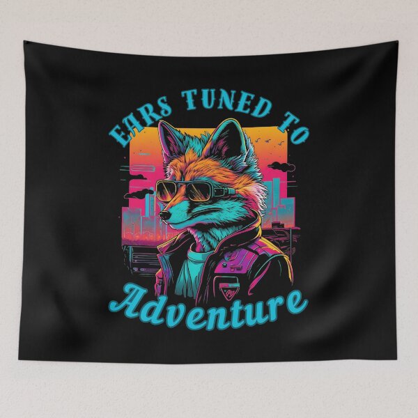 Item preview, Ears Tuned To Adventure. snow fox designed and sold by FoxVibes.