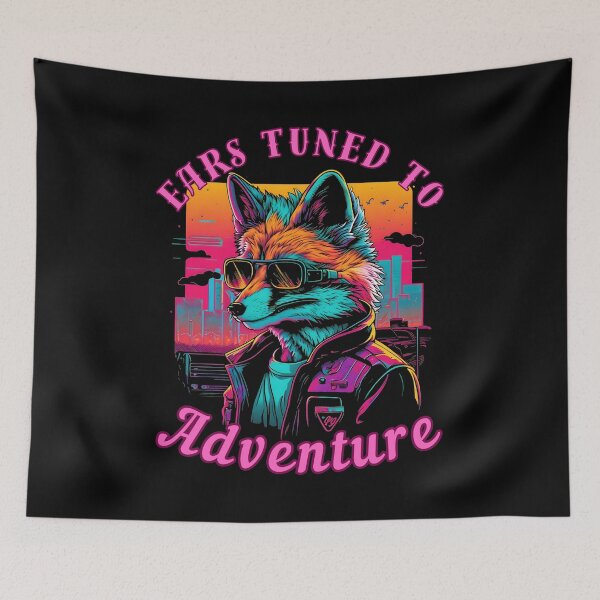 Item preview, Ears Tuned To Adventure. fox foxes designed and sold by FoxVibes.