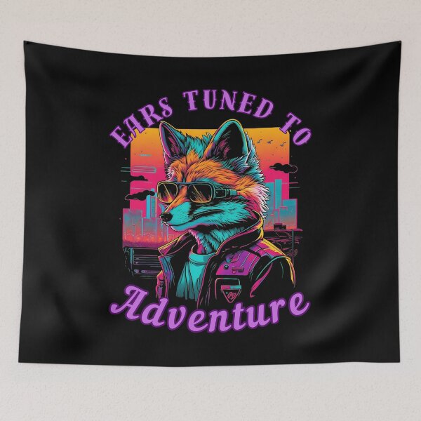 Item preview, Ears Tuned To Adventure. fox boho designed and sold by FoxVibes.