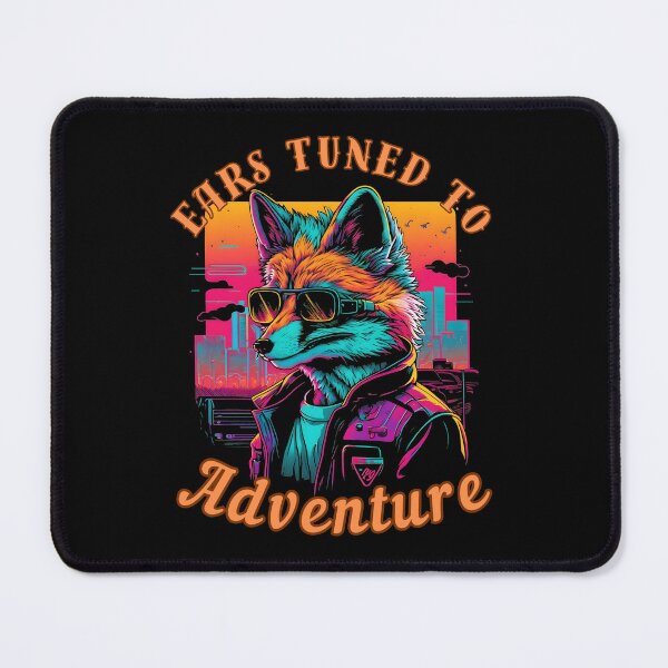 Item preview, Ears Tuned To Adventure. fox watercolor designed and sold by FoxVibes.