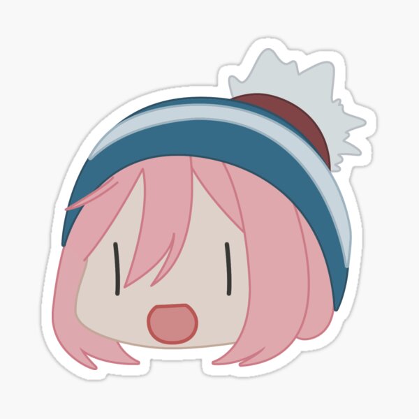 Yuru Camp Reflector Magnet Sticker 02 I Love Camp Kawaii Anime from Japan