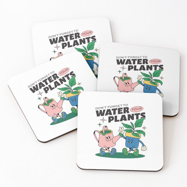 Item preview, Water Your Plants - Retro Quote  designed and sold by PinkSundayArt.