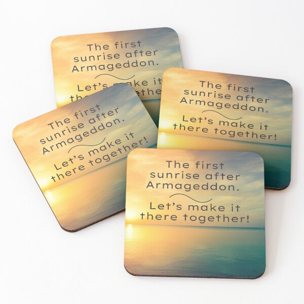 Item preview, The first sunrise after Armageddon. Let’s make it there together! designed and sold by GiftableGems.
