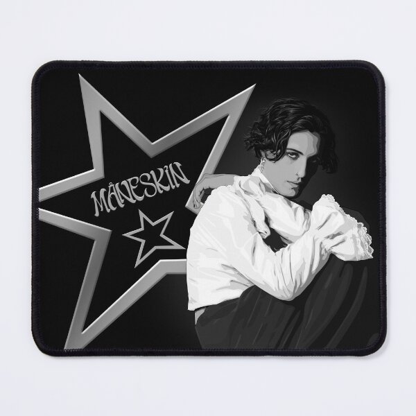 Item preview, MANESKIN - DAMIANO DAVID - Silver Star designed and sold by SzaboMarta.