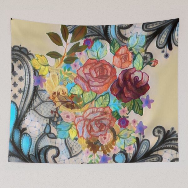 Item preview, Rose appliques designed and sold by lindosilks.