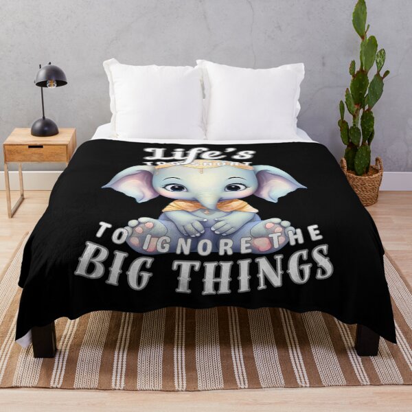 Item preview, Life’s Too Short To Ignore The Big Things designed and sold by ElephantVibes.
