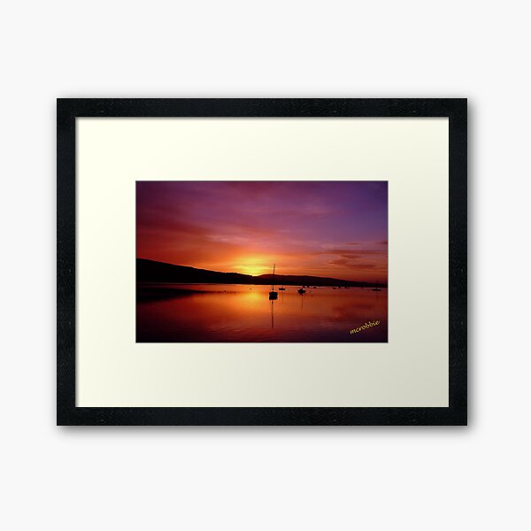 Sunrise Gareloch Framed Art Print