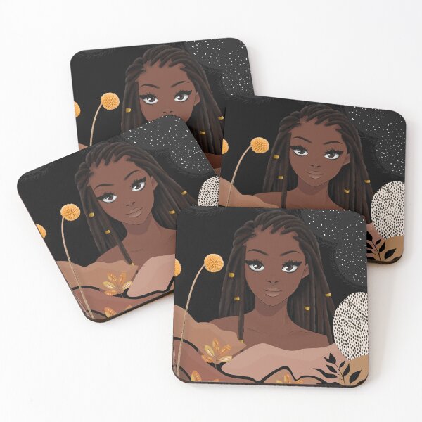 Item preview, Beautiful black girl with bright eyes designed and sold by Oorviart.