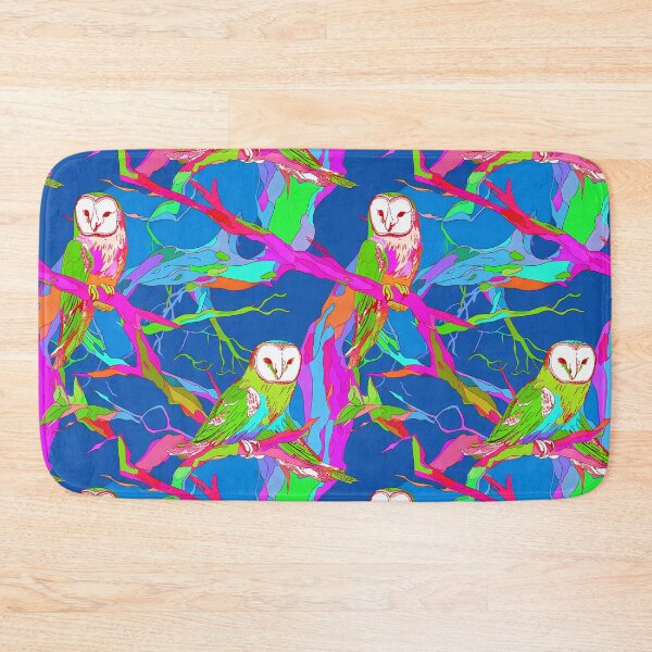 Item preview, Color Variation #3 - Radiant Reverie: Barn Owls on Glass Branches  designed and sold by Iropagi.