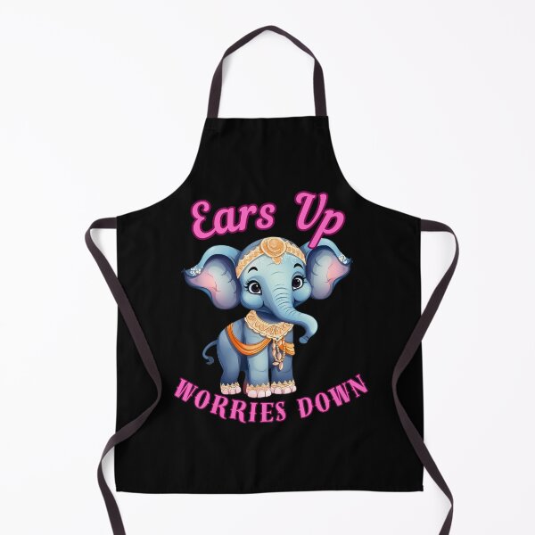 Item preview, Ears Up, Worries Down. elephant head designed and sold by ElephantVibes.