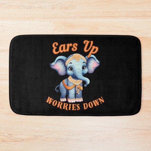 Item preview, Ears Up, Worries Down. elephant portrait designed and sold by ElephantVibes.