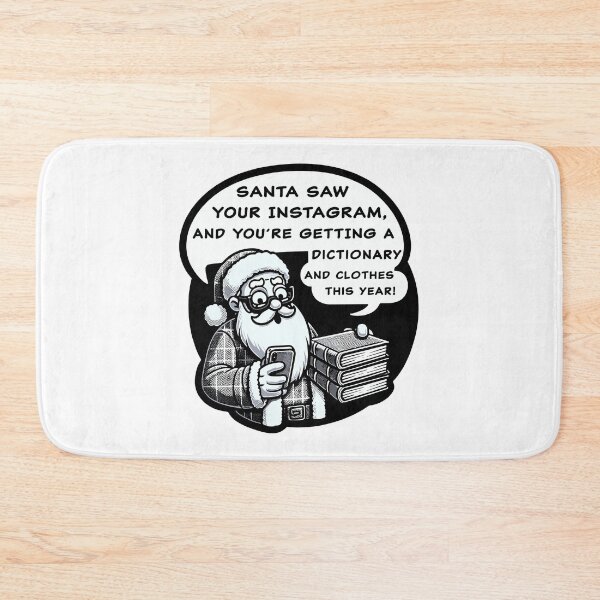Item preview, Savvy Santa's Instagram Verdict - Humorous Christmas designed and sold by RyanBelandres.