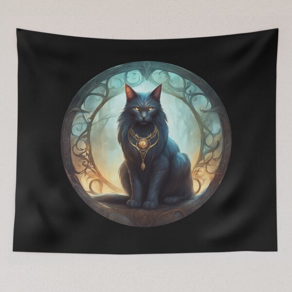 Item preview, Mythological Black Cat designed and sold by CatnipConclave.