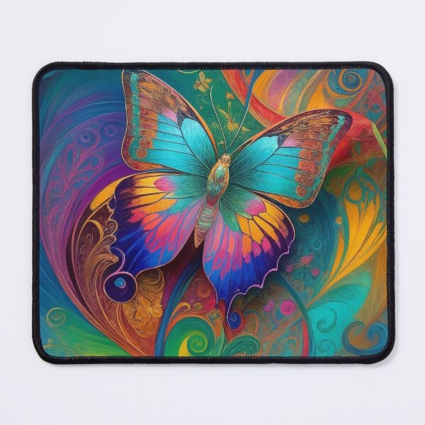 Item preview, Butterfly Art Nouveau Painting designed and sold by druidwolfart.