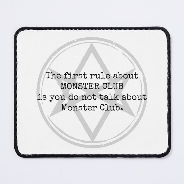 Item preview, The First Rule About Monster Club designed and sold by TheFangirlBiz.