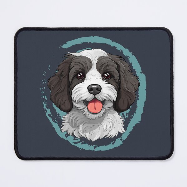 Item preview, Cavapoo Cavoodle - Black and White designed and sold by wotsthis.