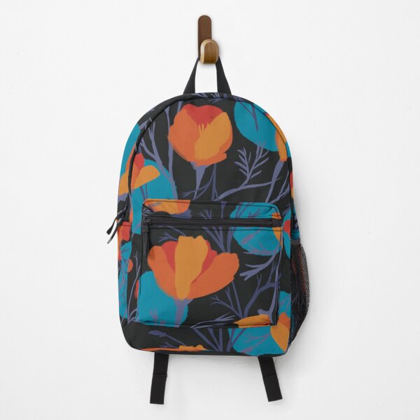 Item preview, California Poppies orange and blue designed and sold by The Plotted Plant.