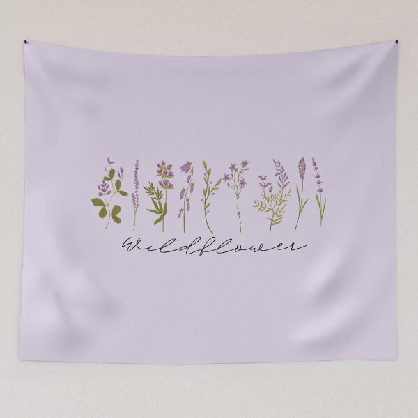 Artikelvorschau, Lila Wildblumen-Shirt | Pflanzenhemden | Blumenhemd entworfen und verkauft von WycWycCo.