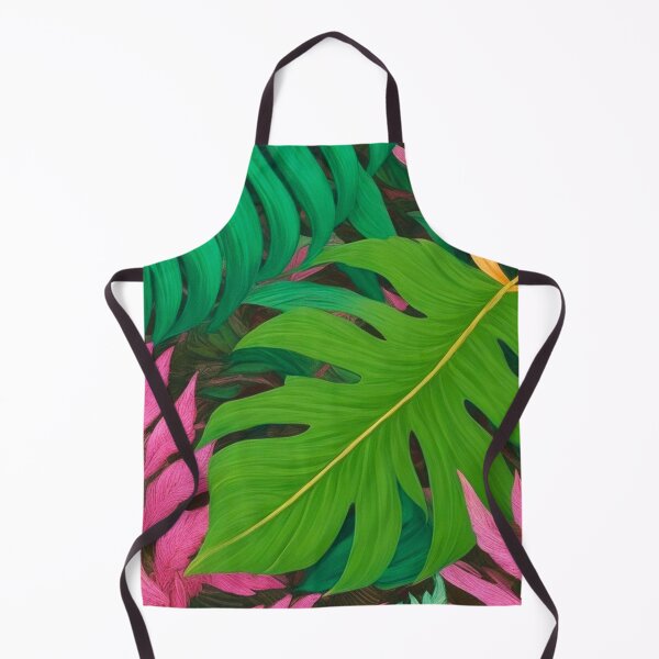 Item preview, Vibrant Jungle Leaves - Neon Tropical Fern Pattern  designed and sold by SassyArtistry.
