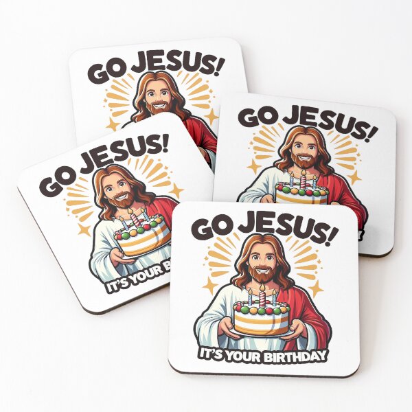 Item preview, Go Jesus! It's your birthday! - Jesus with Cake designed and sold by NexaArts.