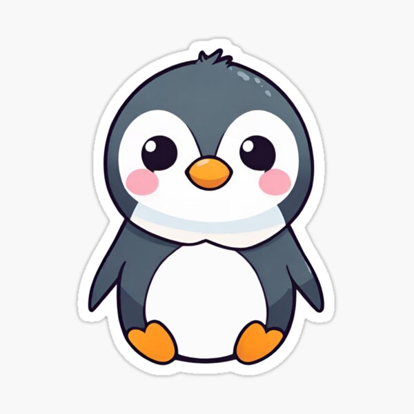 kids stickers, kawaii, kawaii stickers, penguin stickers, love