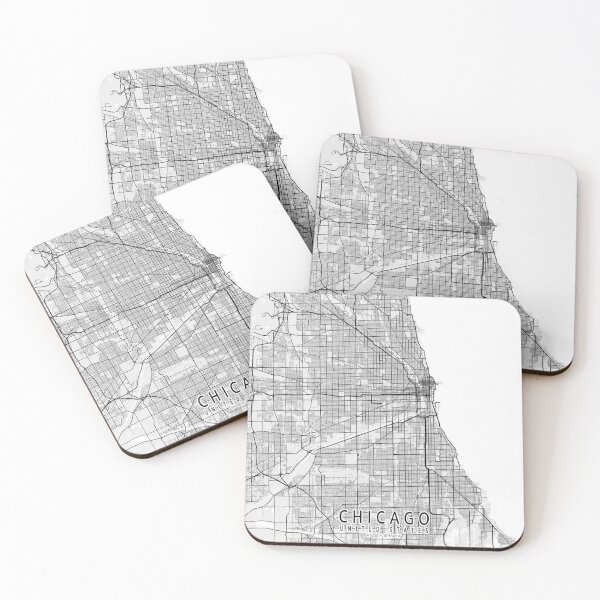Item preview, Chicago City Map of Illinois, USA - Light designed and sold by deMAP.