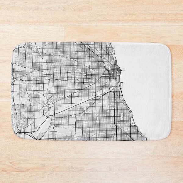 Item preview, Chicago City Map of Illinois, USA - Light designed and sold by deMAP.