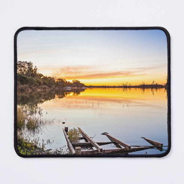 Item preview, The river rises at sunset, Pike River, Riverland designed and sold by Elana Bailey.